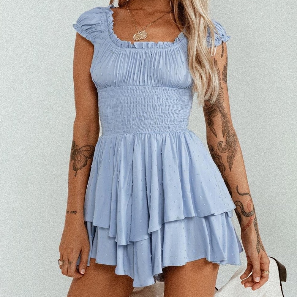 The Love Galore Romper Blue Lower Impact